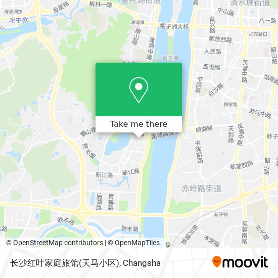 长沙红叶家庭旅馆(天马小区) map