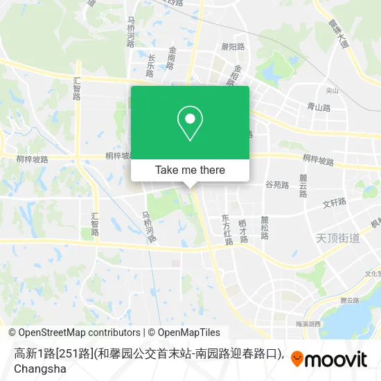 高新1路[251路](和馨园公交首末站-南园路迎春路口) map