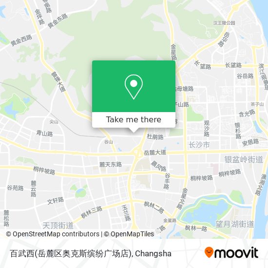 百武西(岳麓区奥克斯缤纷广场店) map