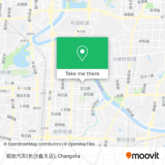 观致汽车(长沙鑫天店) map