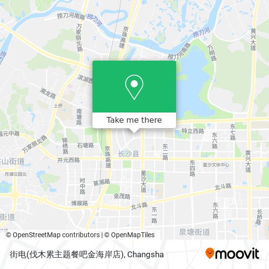 街电(伐木累主题餐吧金海岸店) map