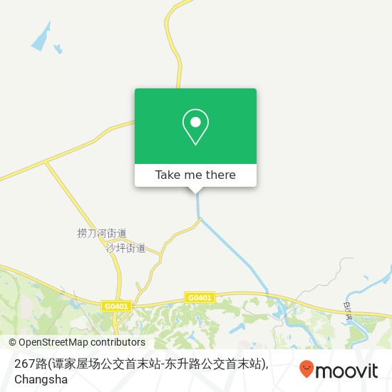 267路(谭家屋场公交首末站-东升路公交首末站) map