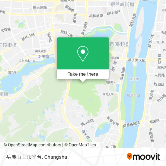 岳麓山山顶平台 map