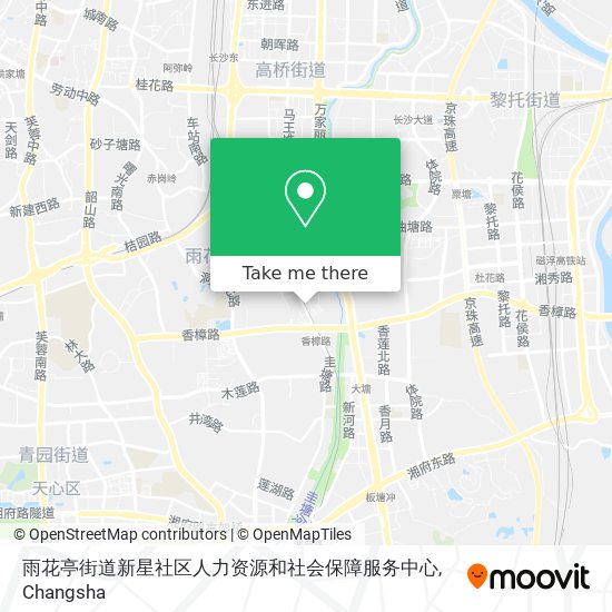 雨花亭街道新星社区人力资源和社会保障服务中心 map