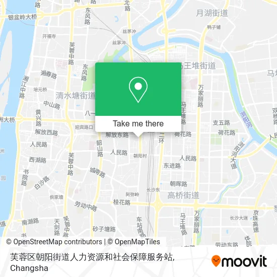 芙蓉区朝阳街道人力资源和社会保障服务站 map