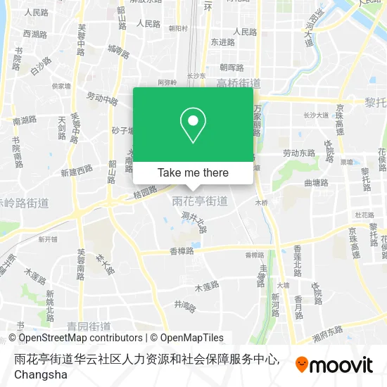 雨花亭街道华云社区人力资源和社会保障服务中心 map