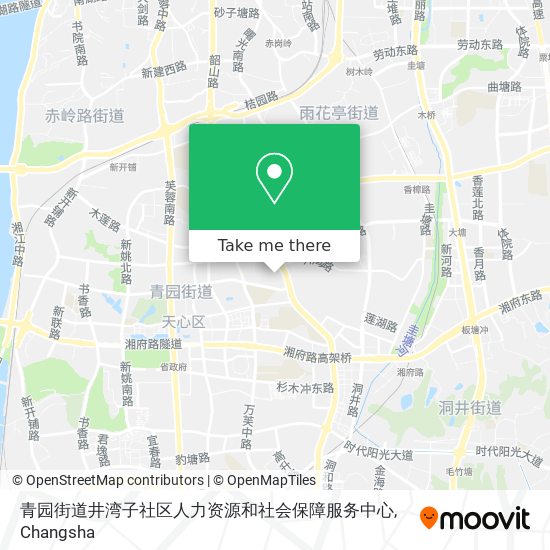 青园街道井湾子社区人力资源和社会保障服务中心 map