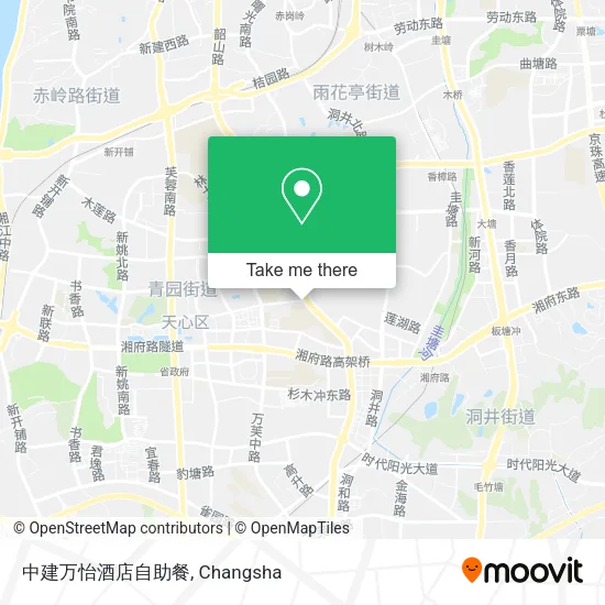 中建万怡酒店自助餐 map