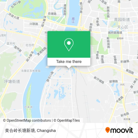 黄合岭长塘新塘 map