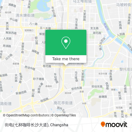 街电(七杯咖啡长沙大道) map