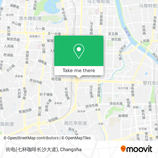 街电(七杯咖啡长沙大道) map