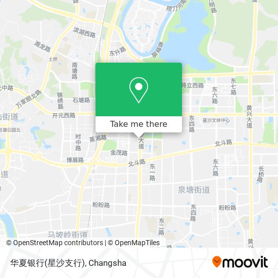 华夏银行(星沙支行) map