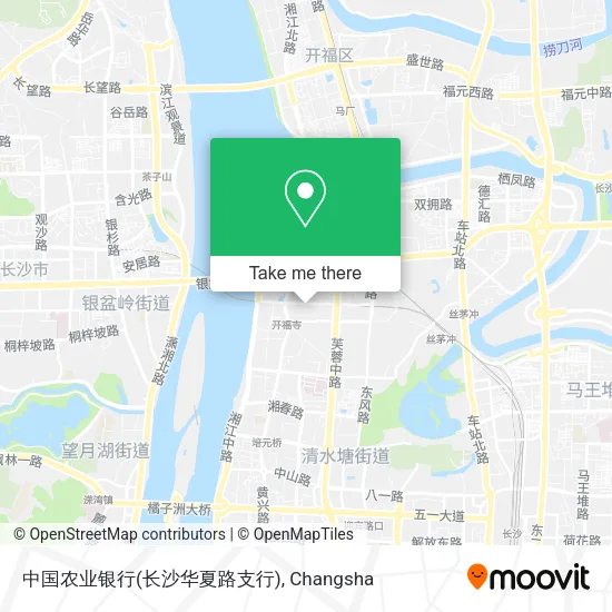 中国农业银行(长沙华夏路支行) map