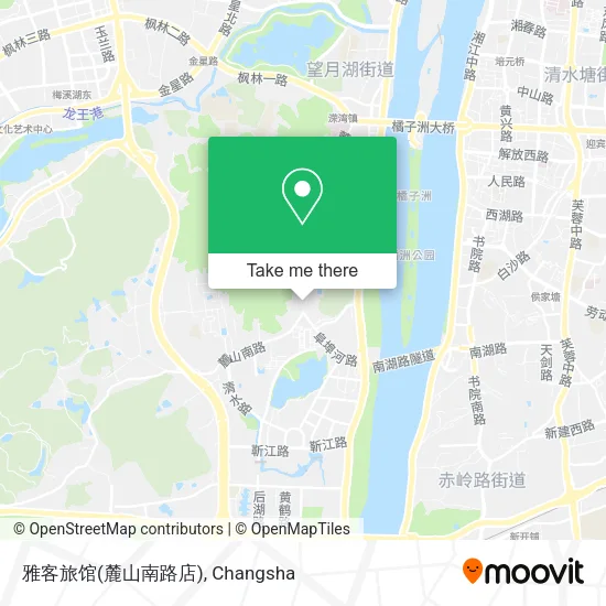 雅客旅馆(麓山南路店) map