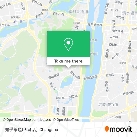 知乎茶也(天马店) map