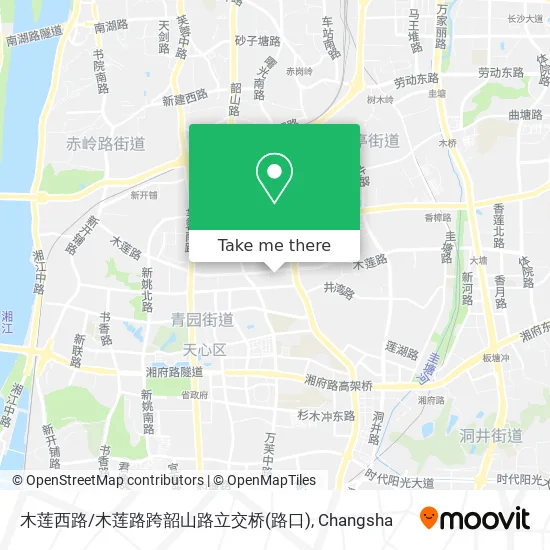 木莲西路/木莲路跨韶山路立交桥(路口) map