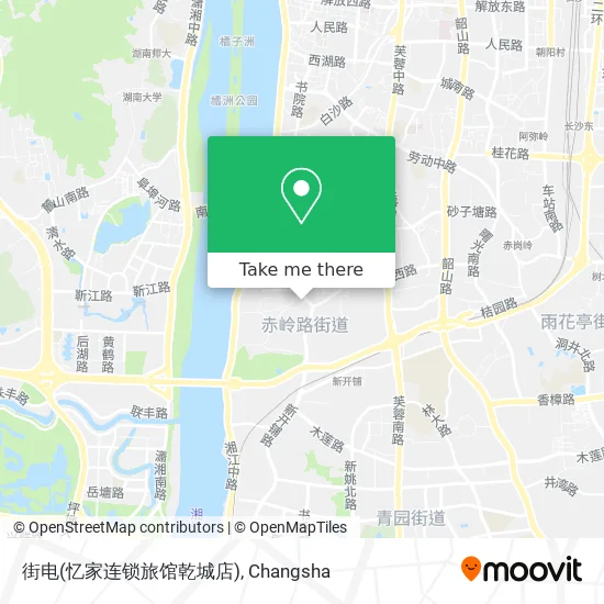 街电(忆家连锁旅馆乾城店) map