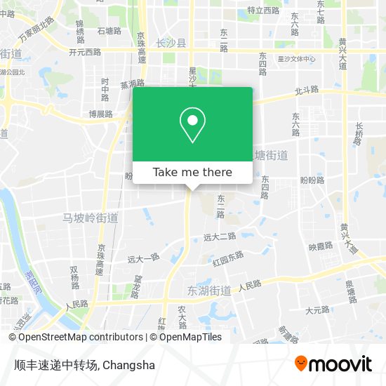 顺丰速递中转场 map