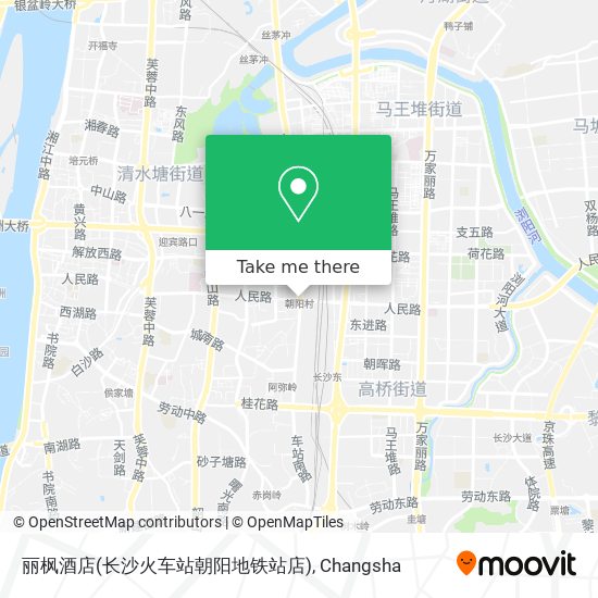 丽枫酒店(长沙火车站朝阳地铁站店) map