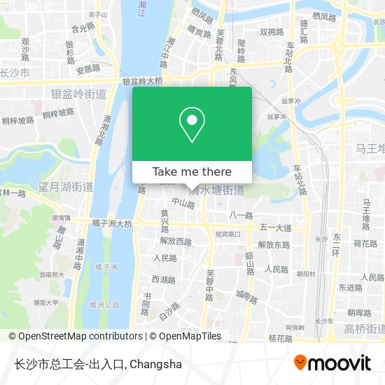 长沙市总工会-出入口 map