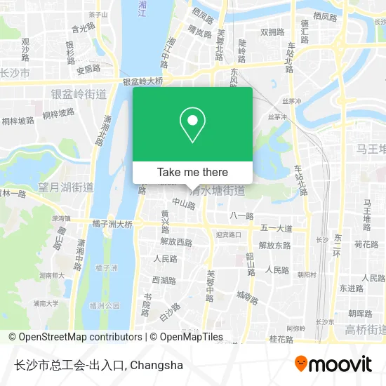 长沙市总工会-出入口 map