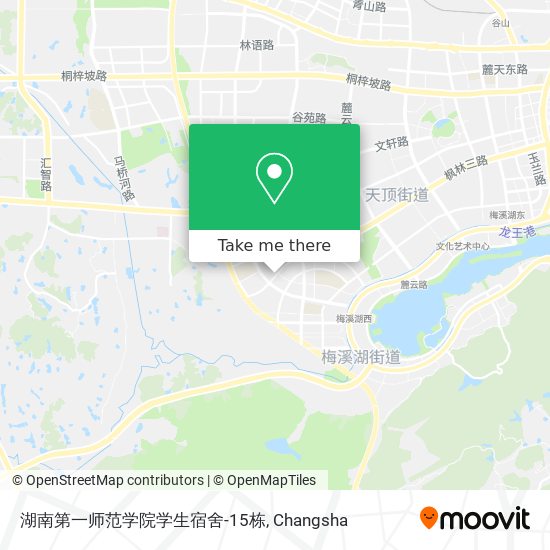 湖南第一师范学院学生宿舍-15栋 map