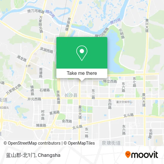 蓝山郡-北1门 map