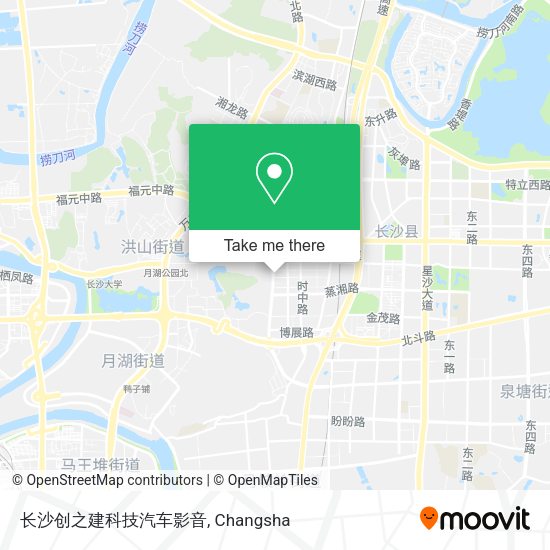 长沙创之建科技汽车影音 map