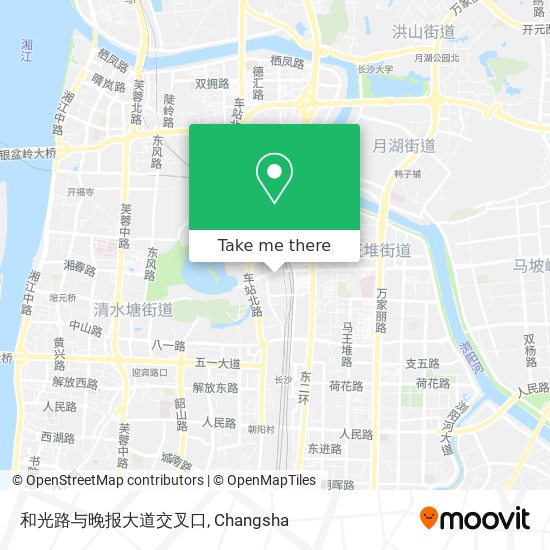 和光路与晚报大道交叉口 map