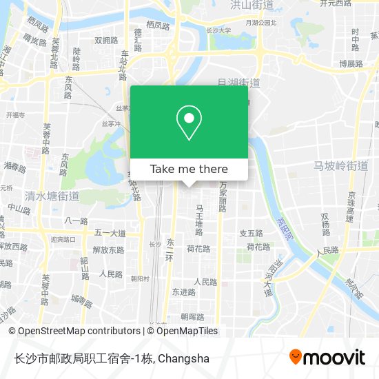 长沙市邮政局职工宿舍-1栋 map