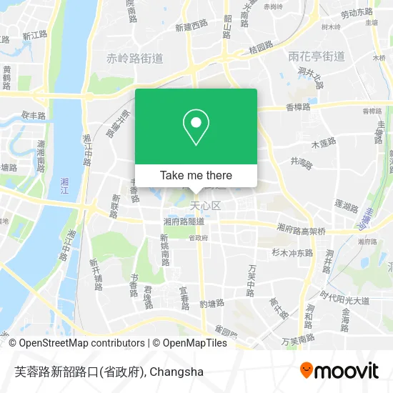 芙蓉路新韶路口(省政府) map
