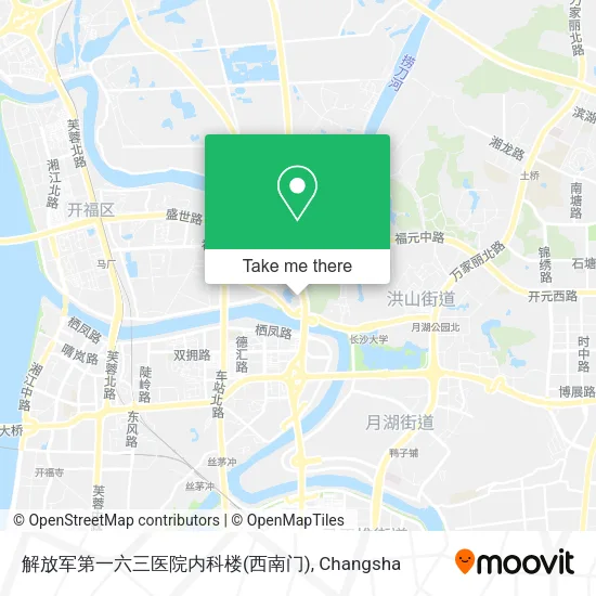 解放军第一六三医院内科楼(西南门) map