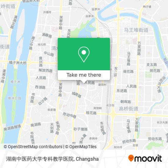 湖南中医药大学专科教学医院 map
