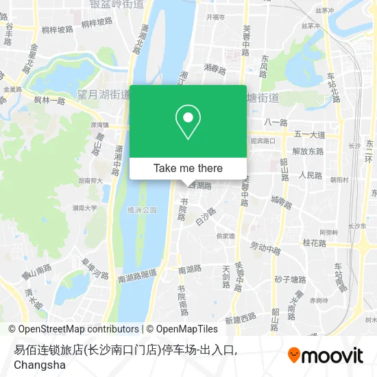 易佰连锁旅店(长沙南口门店)停车场-出入口 map