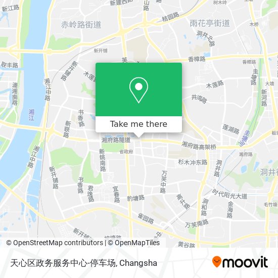 天心区政务服务中心-停车场 map