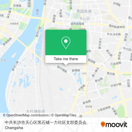 中共长沙市天心区黑石铺一力社区支部委员会 map