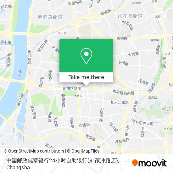 中国邮政储蓄银行24小时自助银行(刘家冲路店) map