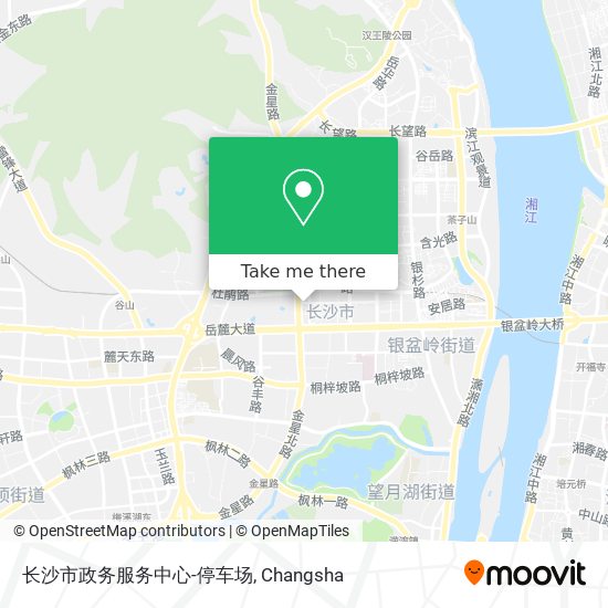 长沙市政务服务中心-停车场 map