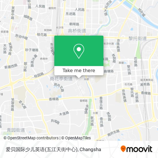 爱贝国际少儿英语(五江天街中心) map