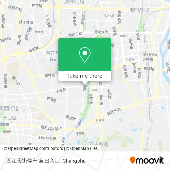 五江天街停车场-出入口 map