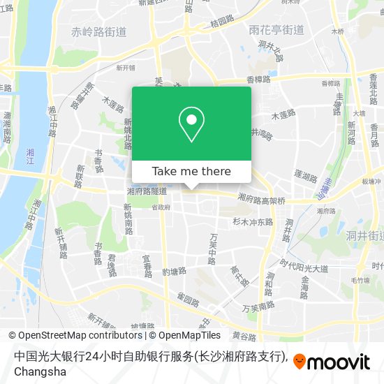 中国光大银行24小时自助银行服务(长沙湘府路支行) map