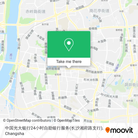 中国光大银行24小时自助银行服务(长沙湘府路支行) map