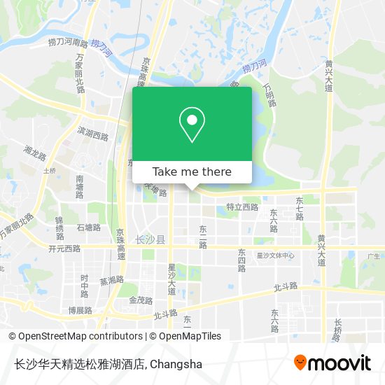 长沙华天精选松雅湖酒店 map