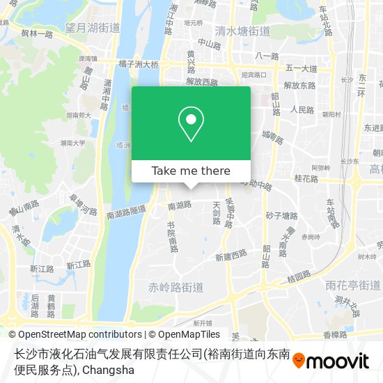 长沙市液化石油气发展有限责任公司(裕南街道向东南便民服务点) map