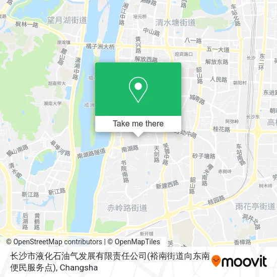 长沙市液化石油气发展有限责任公司(裕南街道向东南便民服务点) map