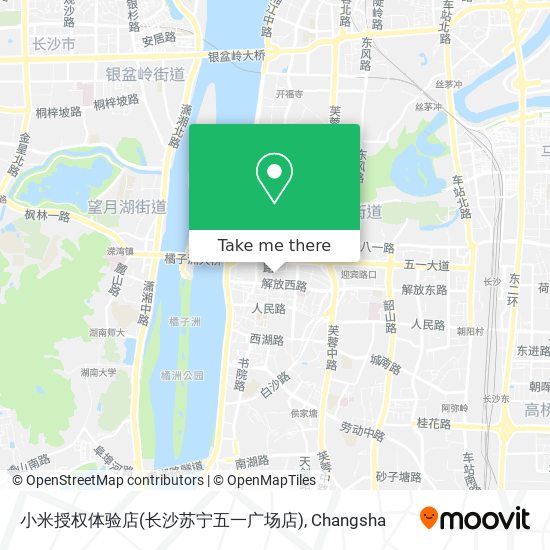 小米授权体验店(长沙苏宁五一广场店) map