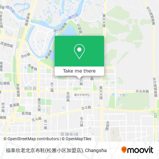 福泰欣老北京布鞋(松雅小区加盟店) map