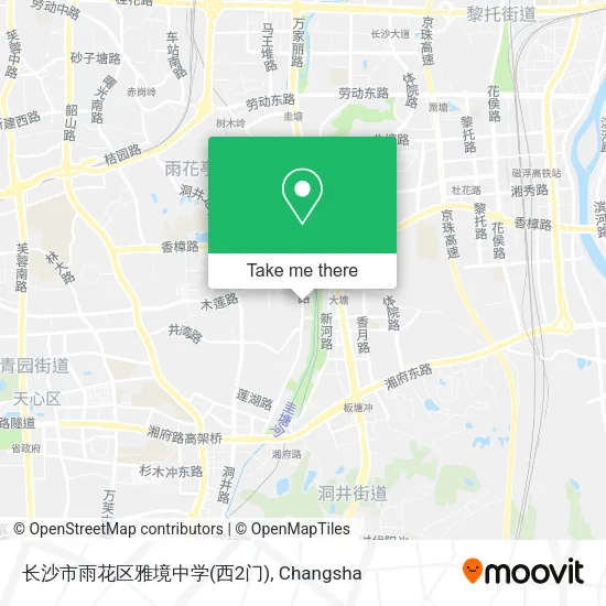 长沙市雨花区雅境中学(西2门) map