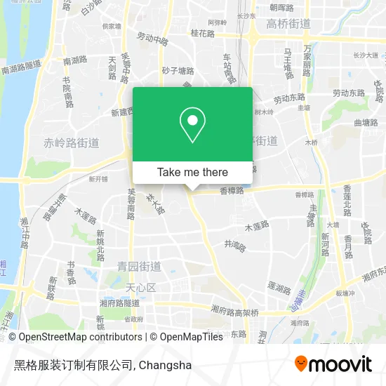 黑格服装订制有限公司 map