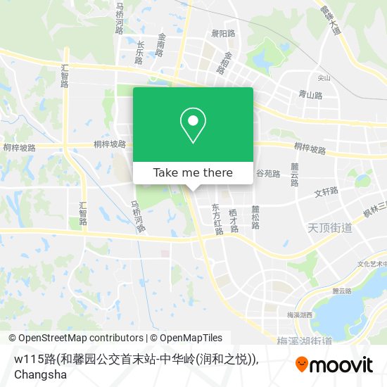 w115路(和馨园公交首末站-中华岭(润和之悦)) map